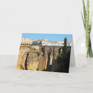 Brücke in Ronda in Spanien Feiertagskarte