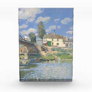 Brücke in Villeneu von Sisley Impressionist Paint Fotoblock