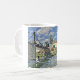Brücke in Villeneu von Sisley Impressionist Paint Kaffeetasse