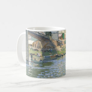Brücke in Villeneu von Sisley Impressionist Paint Kaffeetasse