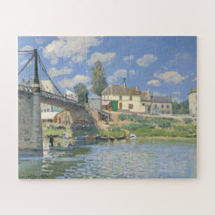 Brücke in Villeneu von Sisley Impressionist Paint Puzzle