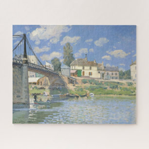 Brücke in Villeneu von Sisley Impressionist Paint Puzzle