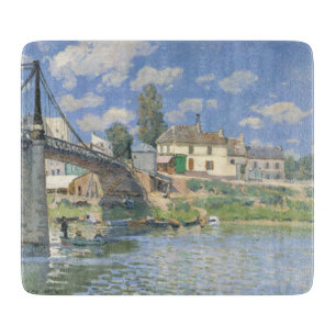 Brücke in Villeneu von Sisley Impressionist Paint Schneidebrett