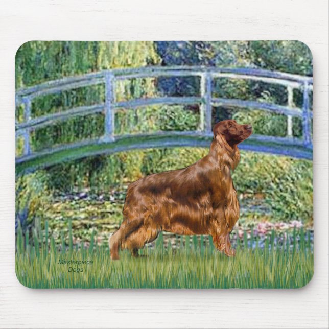 Brücke - Irischer Setter 3 Mousepad (Vorne)