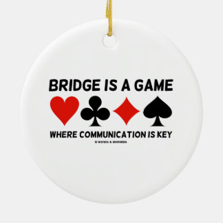 Brücke ist ein Spiel, in dem Kommunikation Keramikornament