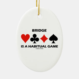 Brücke ist eine Gewohnheitskarten-Anzüge des Keramik Ornament