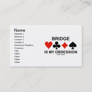 Brücke ist meine Obsession Visitenkarte