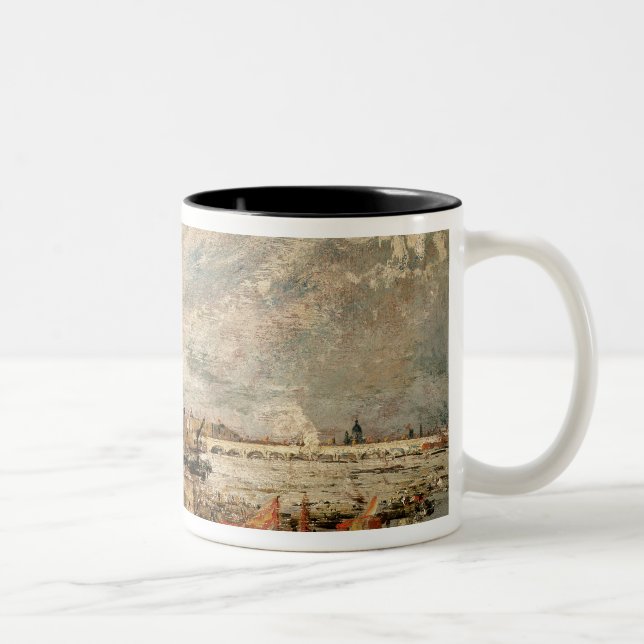 Brücke John Constables | Waterloo von oben Zweifarbige Tasse (Rechts)