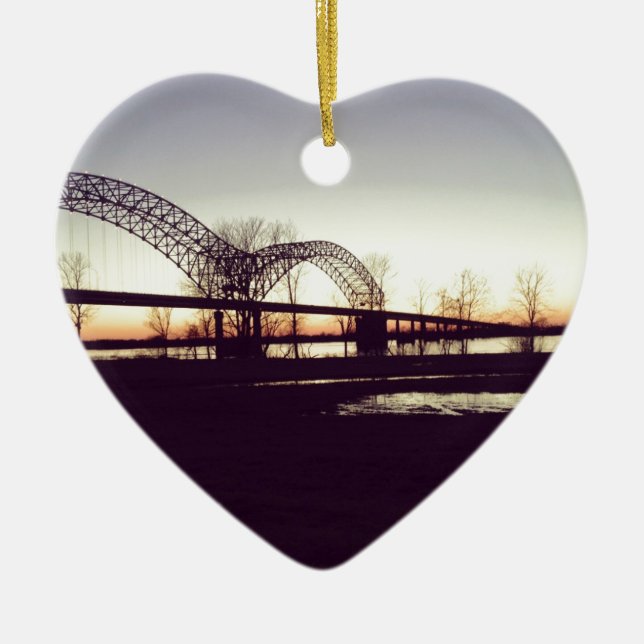 Brücke Keramik Ornament (Vorne)
