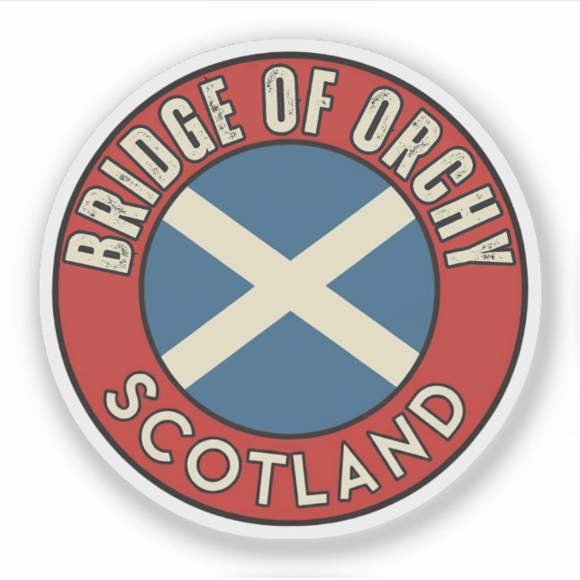 Brücke Orchy, Schottland Aufkleber (Vorderseite)
