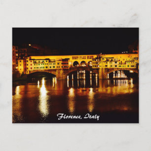 Brücke Ponte Vecchio in Florenz, Italien Postkarte