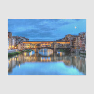 Brücke Ponte vecchio in Florenz, Italien Seidenpapier