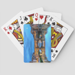 Brücke Ponte vecchio in Florenz, Italien Spielkarten