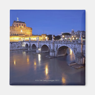 Brücke Sant Angelo und Castel Sant Angelo an Magnet