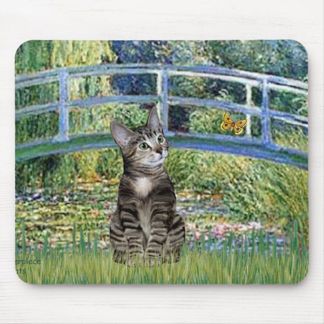 Brücke - Tabby-Tigerkatze 31 Mousepad (Vorne)