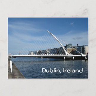 Brücke über den Fluss Dublin Postkarte