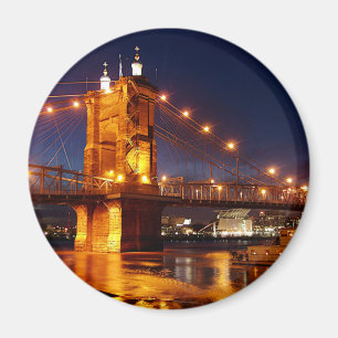 Brücke über den Fluss Ohio in Cincinnati Ohio Magnet