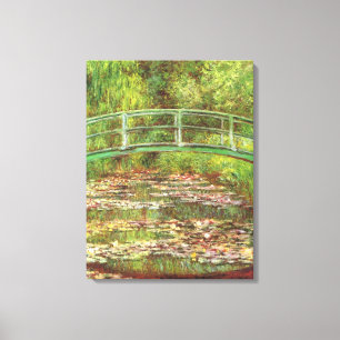 Brücke über den See-Rose-Teich von Claude Monet Leinwanddruck