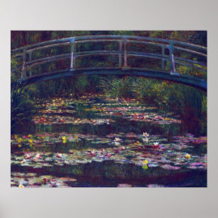 Brücke über den Seerosenteich von Claude Monet Poster