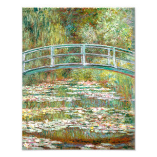 Brücke über den Teich der Wasserläufer   Claude Mo Fotodruck