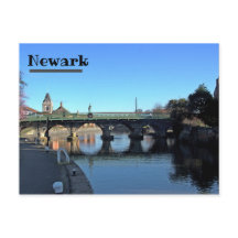 Brücke über den Trent bei der Newark Postcard