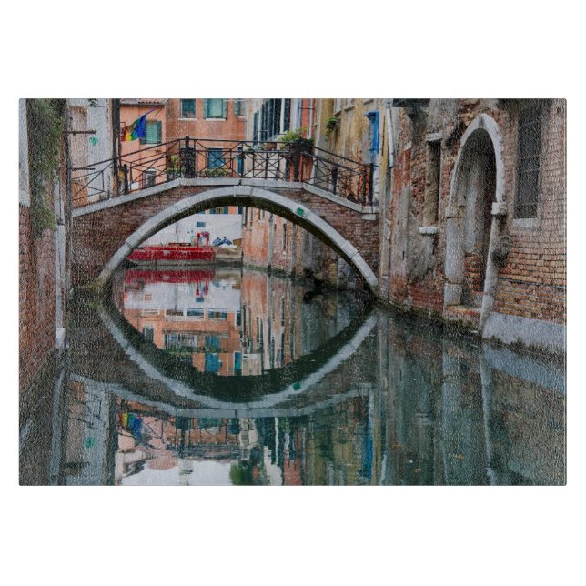 Brücke über den Venedig-Kanal Schneidebrett (Vorderseite)