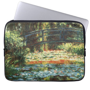 Brücke über den Wasserlilie-Teich von Claude Monet Laptopschutzhülle