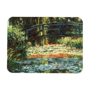 Brücke über den Wasserlilie-Teich von Claude Monet Magnet
