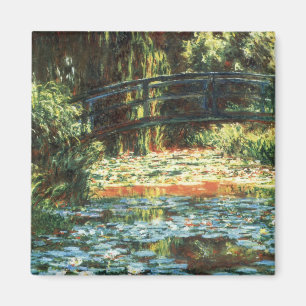 Brücke über den Wasserlilie-Teich von Claude Monet Magnet