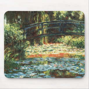 Brücke über den Wasserlilie-Teich von Claude Monet Mousepad