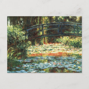 Brücke über den Wasserlilie-Teich von Claude Monet Postkarte