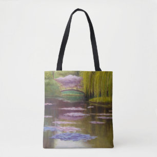 Brücke über die Monet-Teich-Tasche