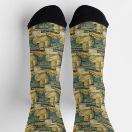 Brücke über die Seine durch Vincent van Gogh Socken
