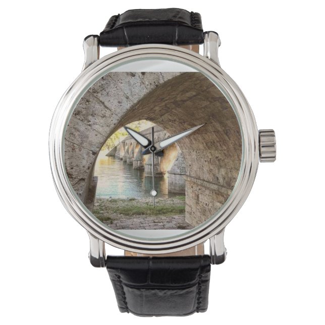 Brücke über Drina 11 Armbanduhr (Vorderseite)