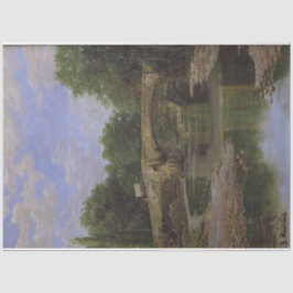 Brücke Über einem Fluss (von Santiago Rusiñol) Seidenpapier