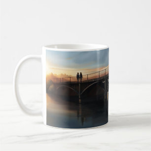 Brücke über einen Fluss Kaffeetasse