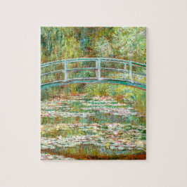 Brücke über einen Teich der Wasserlilien von Claud Puzzle