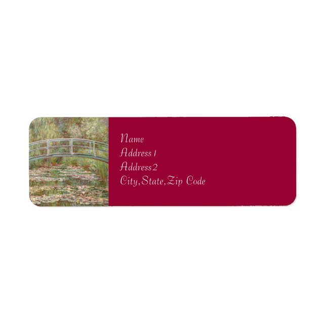 Brücke über einen Teich von Wasserläufen durch Mon (Vorne)