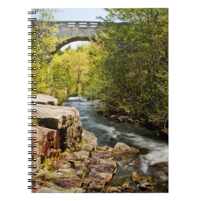Brücke über Fluss Notizblock (Vorderseite)
