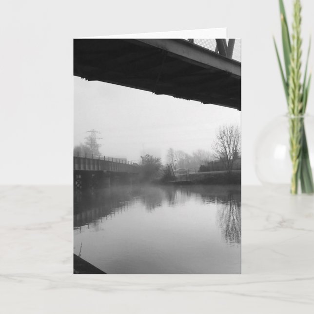 Brücke über gestörtem Wasser Karte (Vorderseite)