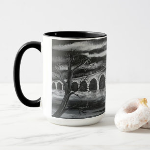 Brücke über gestörter Wasser-Tasse Tasse