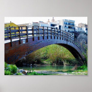 Brücke über Riba-roja de Túria Poster