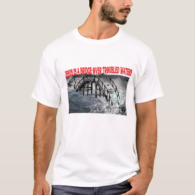 Brücke über verwüstete Gewässer T-Shirt (Vorderseite)