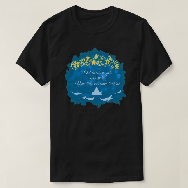 Brücke über Wasser T-Shirt (Design vorne)