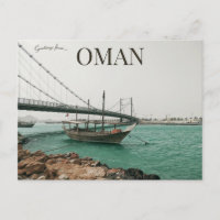 Brücke und Boote in Sur Oman