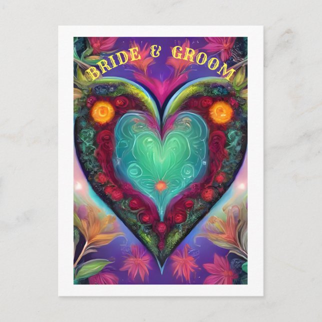 BRÜCKE UND GRUPPE ANKÜNDIGUNGSPOSTKARTE (Vorderseite)