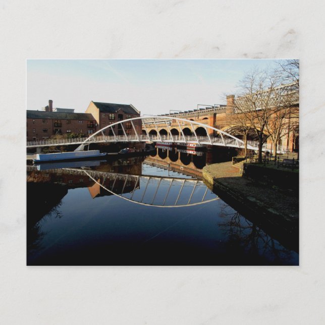 Brücke und Kanal Postkarte (Vorderseite)
