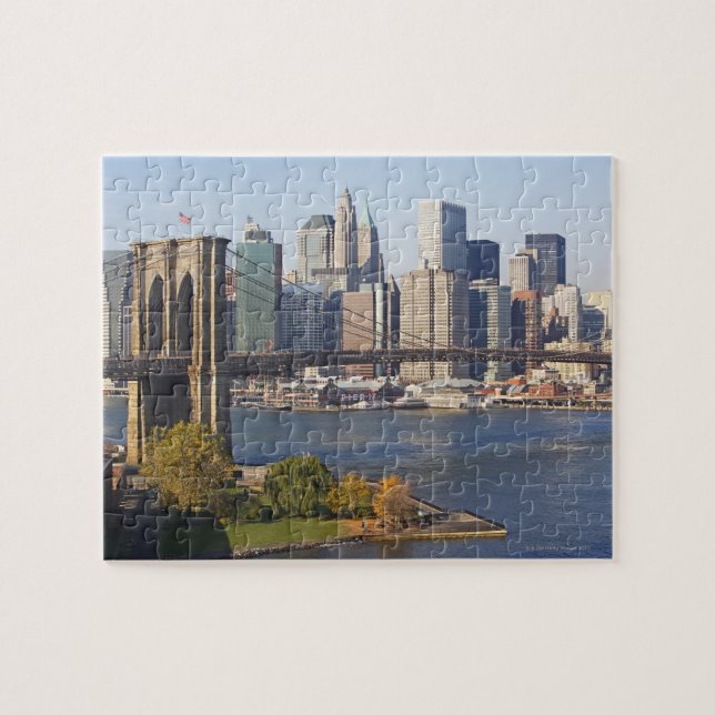 Brücke und Stadtbild Puzzle (Horizontal)
