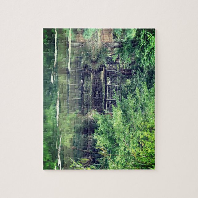 Brücke und Wasser Puzzle (Vertikal)