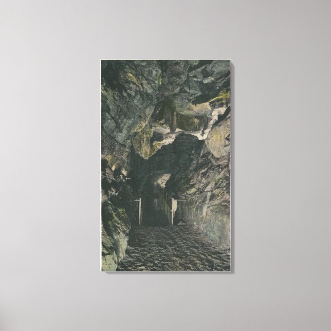 Brücke unter Balance Rock View Leinwanddruck (Vorderseite)